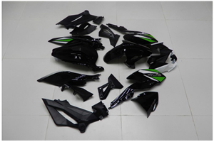 Carene stradali in abs verniciate compatibili con Kawasaki EX Ninja 400 2018 - 2022 - MXPCAV14336
