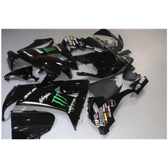 Lackierte Straße Verkleidung auf ABS kompatibel mit Kawasaki ZX10R 2008 - 2009 - MXPCAV14359