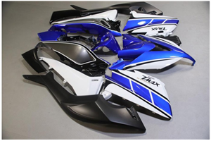 Painted street fairings in abs compatible with Yamaha T Max 530 2015 - 2016 - MXPCYT14368