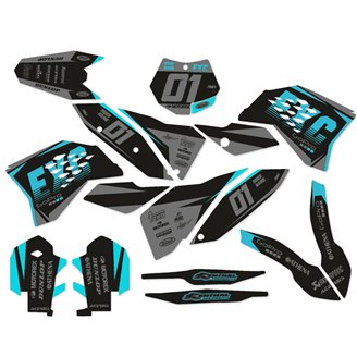 Kit de pegatinas compatible con per KTM EXC EXC-F 125 200 250 450 2008 - 2011 - MXPKAD14404