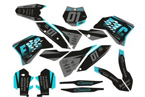 Kit de pegatinas compatible con per KTM SX 125 200 250 300 350 450 2007 2010 - MXPKAD14405