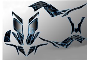 Aufkleber Satz kompatibel mit per YAMAHA QUAD RAPTOR 700 2006 - 2012 - MXPKAD14530