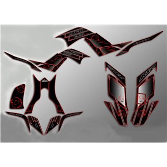 Kit Autocollants compatible avec per YAMAHA QUAD RAPTOR 700 2006 - 2012 - MXPKAD14531