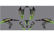 Sticker set compatible with per KAWASAKI KFX 450 2008 - 2015 - MXPKAD14542