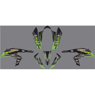 Kit adesivi compatibile con per KAWASAKI KFX 450 2008 - 2015 - MXPKAD14542