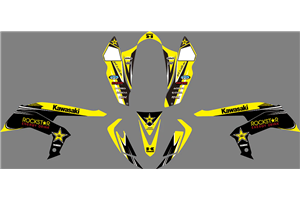 Kit Autocollants compatible avec per KAWASAKI KFX 450 2008 - 2015 - MXPKAD14545