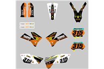 Kit Autocollants compatible avec per KTM EXC EXC-F 125 200 250 450 2005 - 2007 - MXPKAD13394