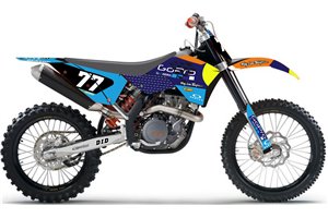 Kit adesivi compatibile con per KTM SX 125 200 250 300 350 450 2007 2010 - MXPKAD13488