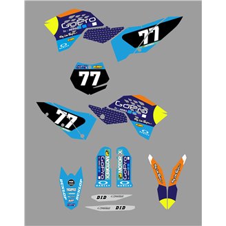 Aufkleber Satz kompatibel mit per KTM EXC EXC-F 125 200 250 450 2008 - 2011 - MXPKAD14404