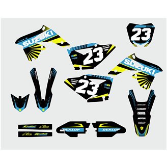 Sticker set compatible with per SUZUKI RMZ 450 2008 - 2017 - MXPKAD13781