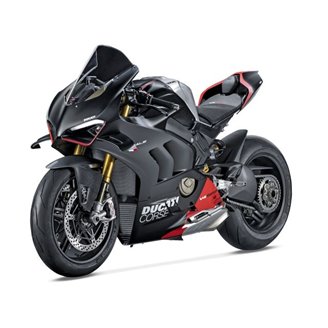 Carene stradali in abs verniciate per Ducati Panigale V4 V4S per scarico Akrapovic 2020 - 2021 - MXPCAV14739