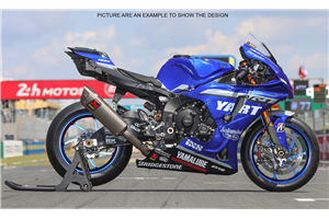 Carenage Racing Peint Yamaha R1 2020 - 2022 + crochets rapides - MXPCRV14752