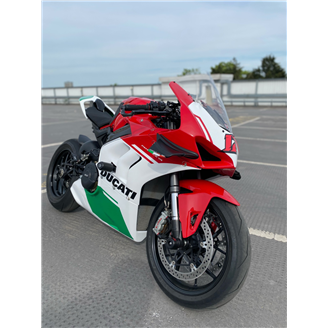Carenage Racing Peint Ducati Panigale V4 V4S 2020 - 2021 de Pare-bouee coque Neoprene + crochets rapide - MXPCRV12858