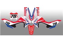 Sticker set compatible with per HONDA CRF 125 F 2013 - 2018 - MXPKAD14853