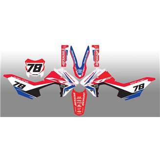 Aufkleber Satz kompatibel mit per HONDA CRF 125 F 2013 - 2018 - MXPKAD14853