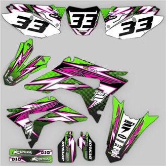 Aufkleber Satz kompatibel mit per HONDA CRF 125 F 2013 - 2018 - MXPKAD15009