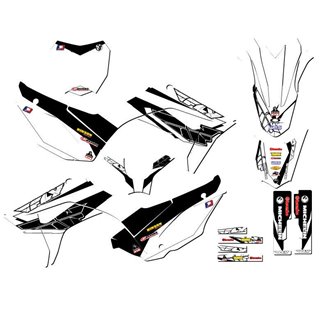 Sticker set compatible with per HONDA CRF 125 F 2019 - 2021 - MXPKAD15010