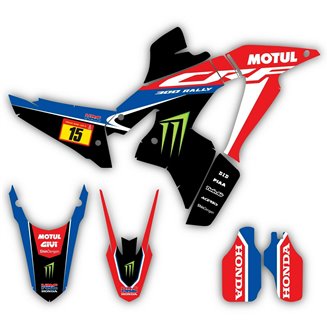 Sticker set compatible with per HONDA CRF 250 300 RALLY 2021 - MXPKAD15030