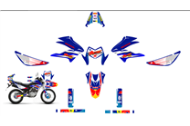 Sticker set compatible with per HONDA XR 150 L 2016 - MXPKAD15038