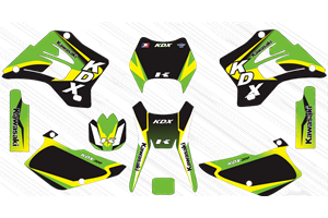 Sticker set compatible with per KAWASAKI KDX 200 220 1995 - 2008 - MXPKAD14897