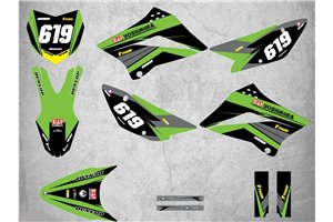 Sticker set compatible with per KAWASAKI KLX 110 2010 - 2020 - MXPKAD14891