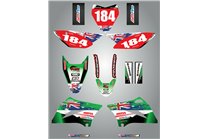 Aufkleber Satz kompatibel mit per KAWASAKI KLX 110 2010 - 2020 - MXPKAD15082