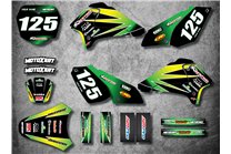 Sticker set compatible with per KAWASAKI KLX 125 2003 - 2006 - MXPKAD14892