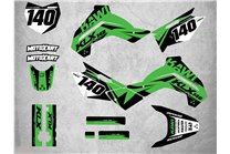 Sticker set compatible with per KAWASAKI KLX 140 2008 - 2017 - MXPKAD15084