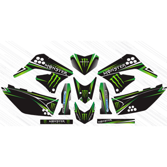 Aufkleber Satz kompatibel mit per KAWASAKI KLX 150 2013 - 2015 - MXPKAD14895