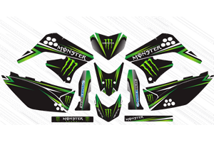 Aufkleber Satz kompatibel mit per KAWASAKI KLX 150 2013 - 2015 - MXPKAD14895