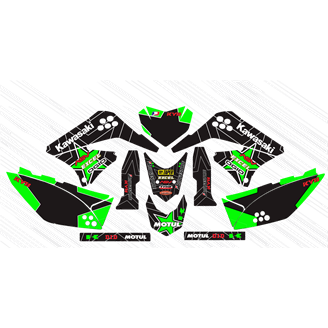 Aufkleber Satz kompatibel mit per KAWASAKI KLX 150 2013 - 2015 - MXPKAD14895