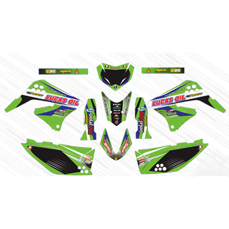 Aufkleber Satz kompatibel mit per KAWASAKI KLX 150 2013 - 2015 - MXPKAD15088