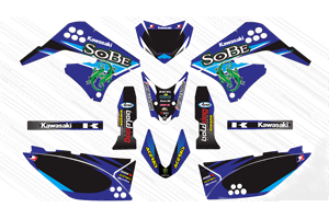 Aufkleber Satz kompatibel mit per KAWASAKI KLX 150 2013 - 2015 - MXPKAD15088