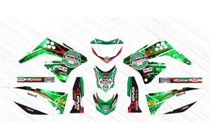 Aufkleber Satz kompatibel mit per KAWASAKI KLX 150 2013 - 2015 - MXPKAD15090