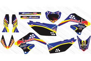 Aufkleber Satz kompatibel mit per KAWASAKI KLX 150 2013 - 2015 - MXPKAD15092