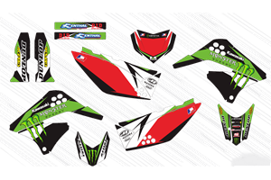 Aufkleber Satz kompatibel mit per KAWASAKI KLX 150 2013 - 2015 - MXPKAD15092