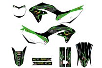 Aufkleber Satz kompatibel mit per KAWASAKI KLX 230 230R 2020 - 2022 - MXPKAD14898