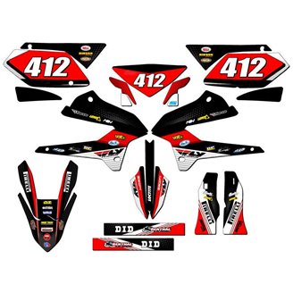 Kit de pegatinas compatible con per KAWASAKI KLX 250 2008 - 2018 - MXPKAD14900