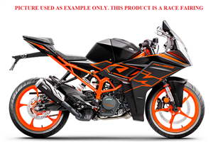 Lackierte Rennverkleidung KTM RC 390 2022 - 2023 - MXPCRV15114