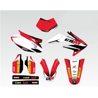 Kit Autocollants compatible avec per HM 125 DERAPAGE 4T 2010 - 2016 - MXPKAD15151