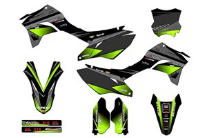 Kit adesivi compatibile con per KAWASAKI KLX 300 R 2020 - 2022 - MXPKAD14901