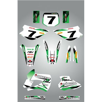Kit de pegatinas compatible con per KAWASAKI KX 80 1998 - 2004 - MXPKAD14889