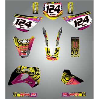 Kit de pegatinas compatible con per KAWASAKI KX 80 1998 - 2004 - MXPKAD15162