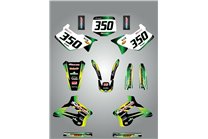Kit de pegatinas compatible con per KAWASAKI KX 125/250 1994 - 1998 - MXPKAD14893