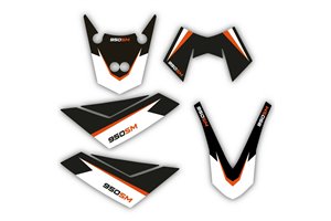 Kit Autocollants compatible avec per KTM 950 SUPERMOTO 2006 - 2007 - MXPKAD14908