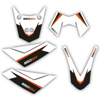 Kit de pegatinas compatible con per KTM 950 SUPERMOTO 2006 - 2007 - MXPKAD15197