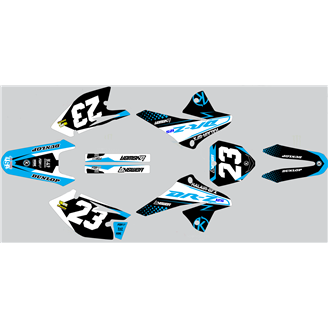 Kit Autocollants compatible avec per SUZUKI DRZ 125 2008 - 2018 - MXPKAD15209