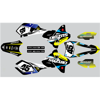 Aufkleber Satz kompatibel mit per SUZUKI DRZ 400 SM 2000 - 2020 - MXPKAD14913