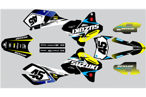Aufkleber Satz kompatibel mit per SUZUKI DRZ 400 SM 2000 - 2020 - MXPKAD14913