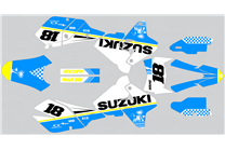 Kit de pegatinas compatible con per SUZUKI DRZ 400 SM 2000 - 2020 - MXPKAD15210